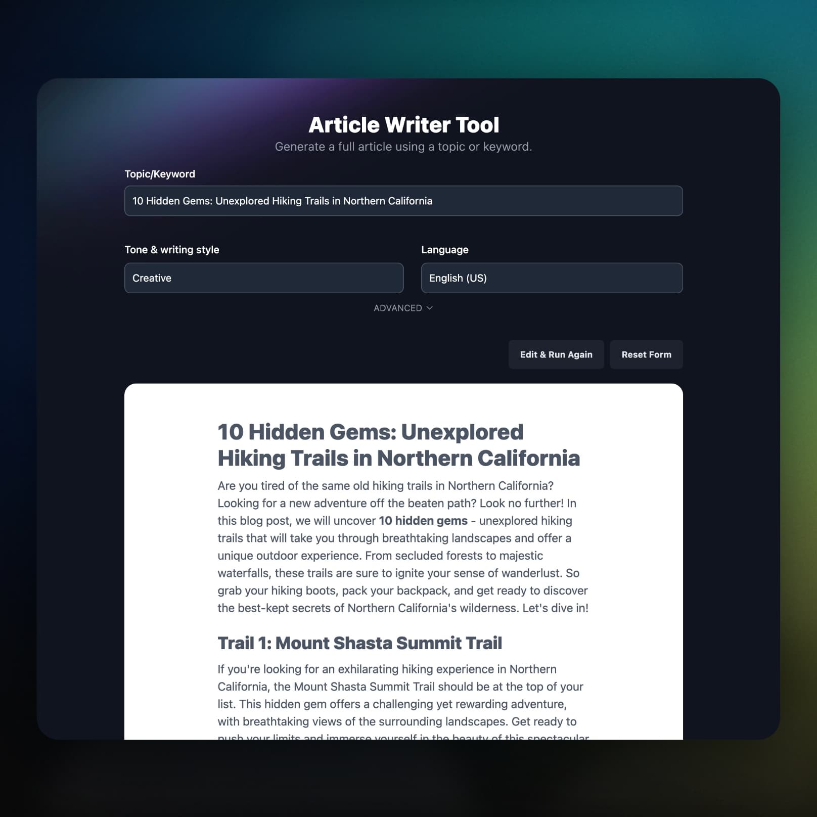 AI-Powered Content screenshot