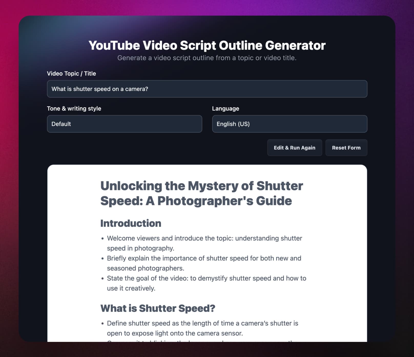 Video Creation Made Simple screenshot