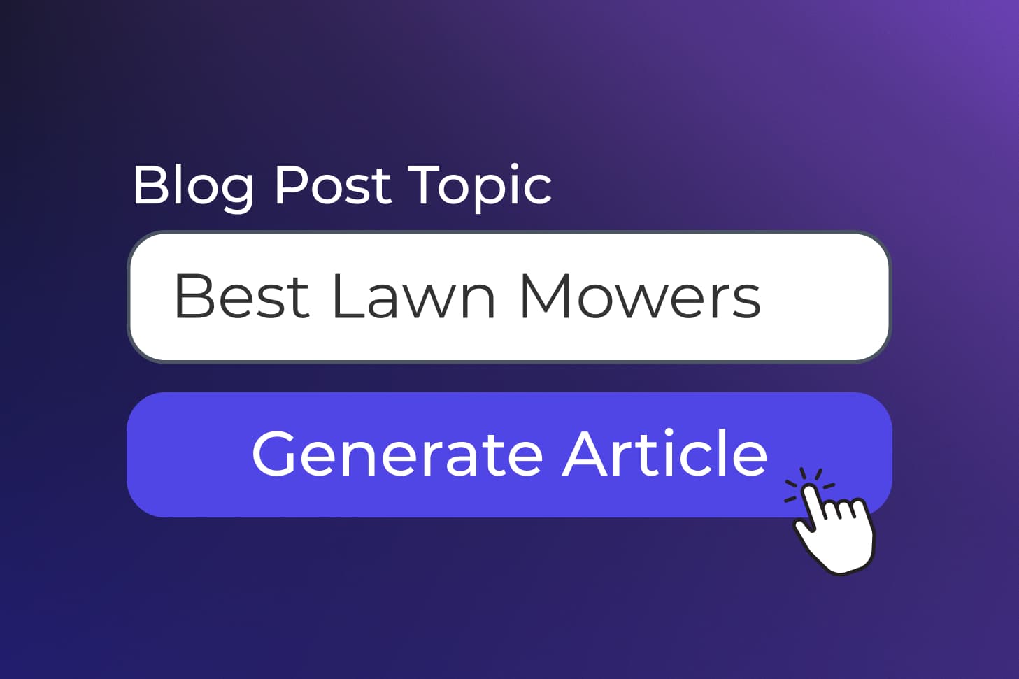 Write Blog Posts Fast example