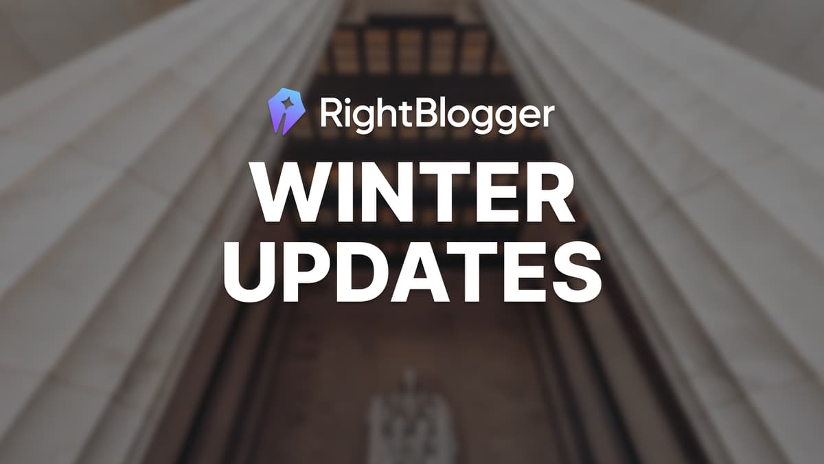 RightBlogger Winter 2023 Updates: Chat, Article Writer Upgrade, and More