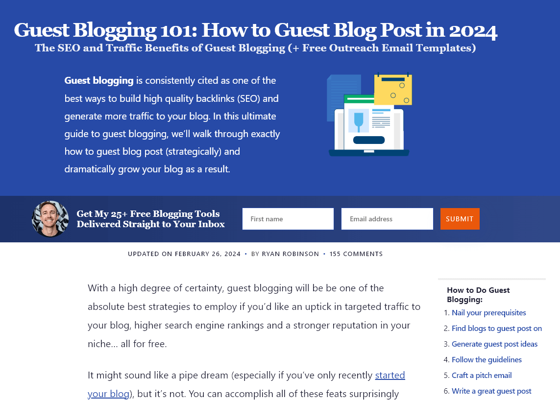 Blog post example of a how to post