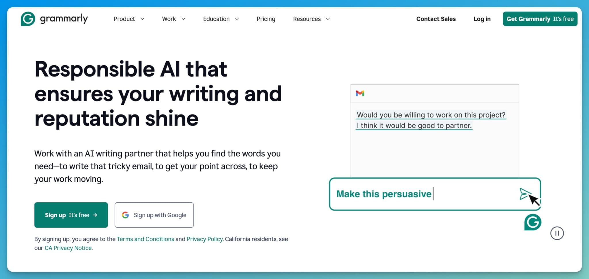 Grammarly AI Editing Tools