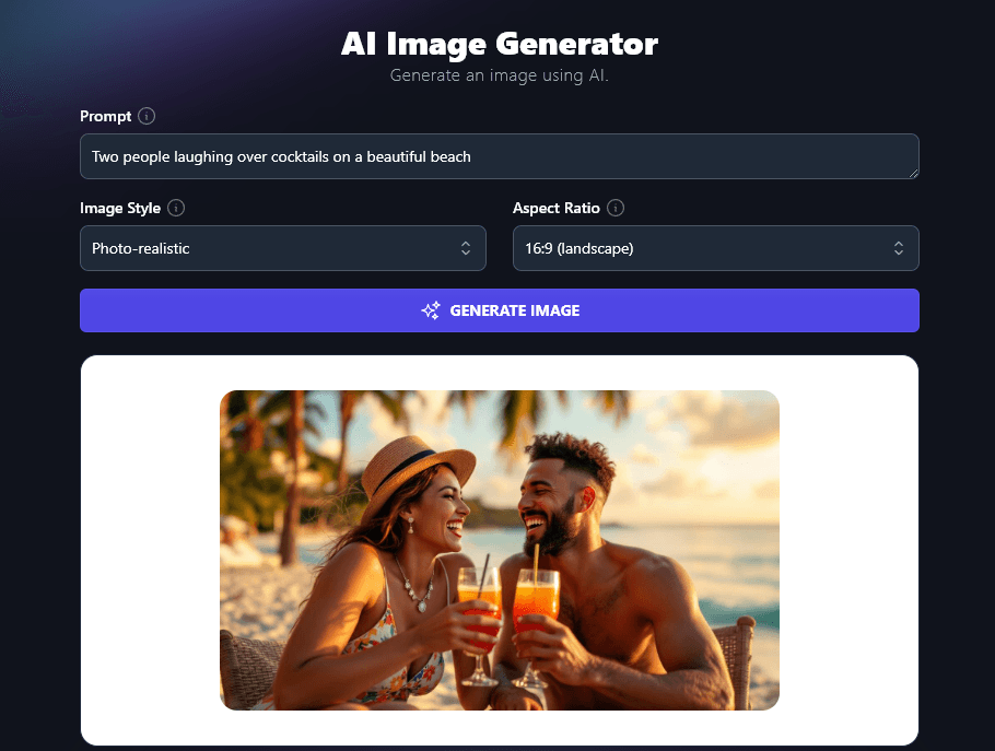 RightBlogger image generator in action