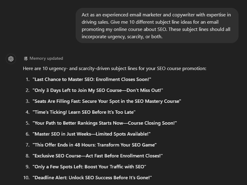 18 Best AI Prompts for Email Marketing (ChatGPT Prompts)