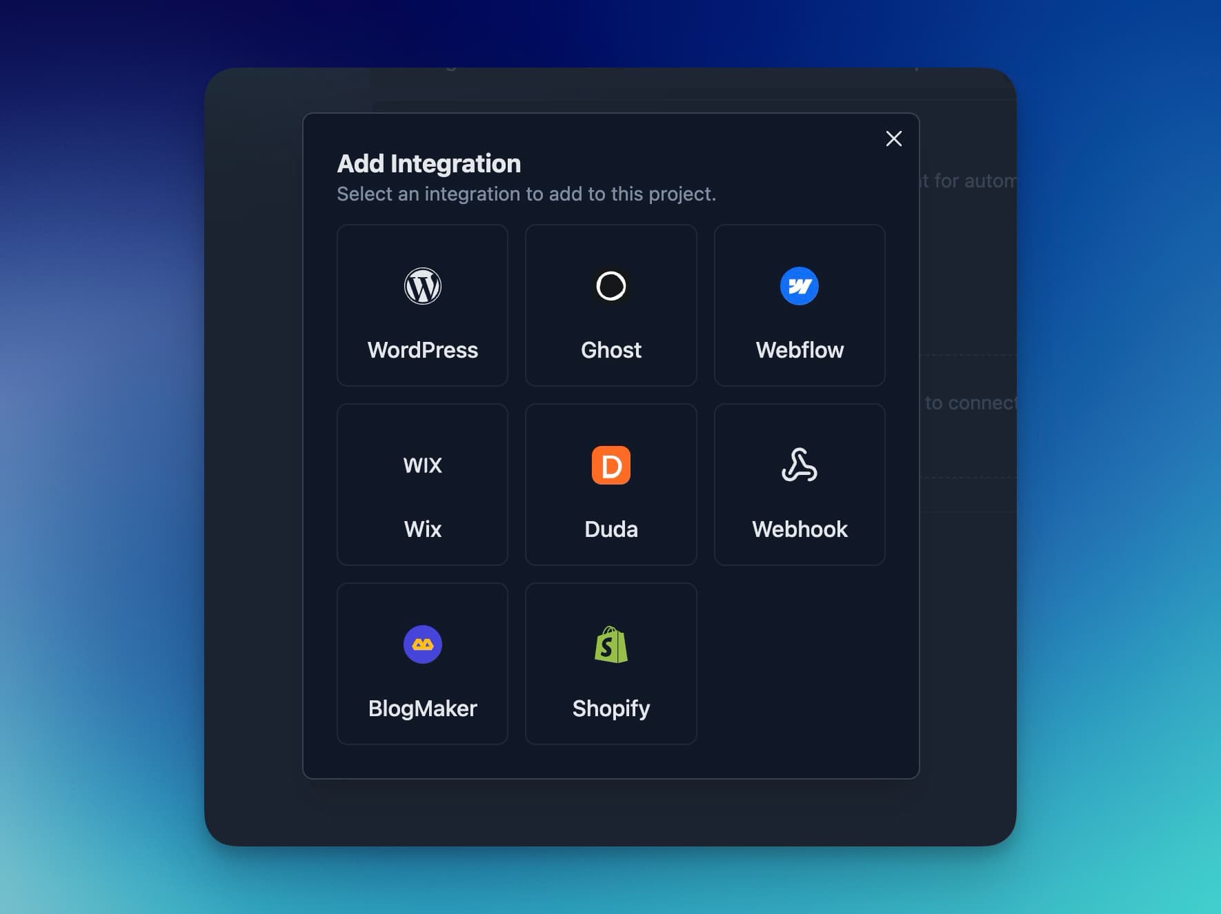 RightBlogger integrations