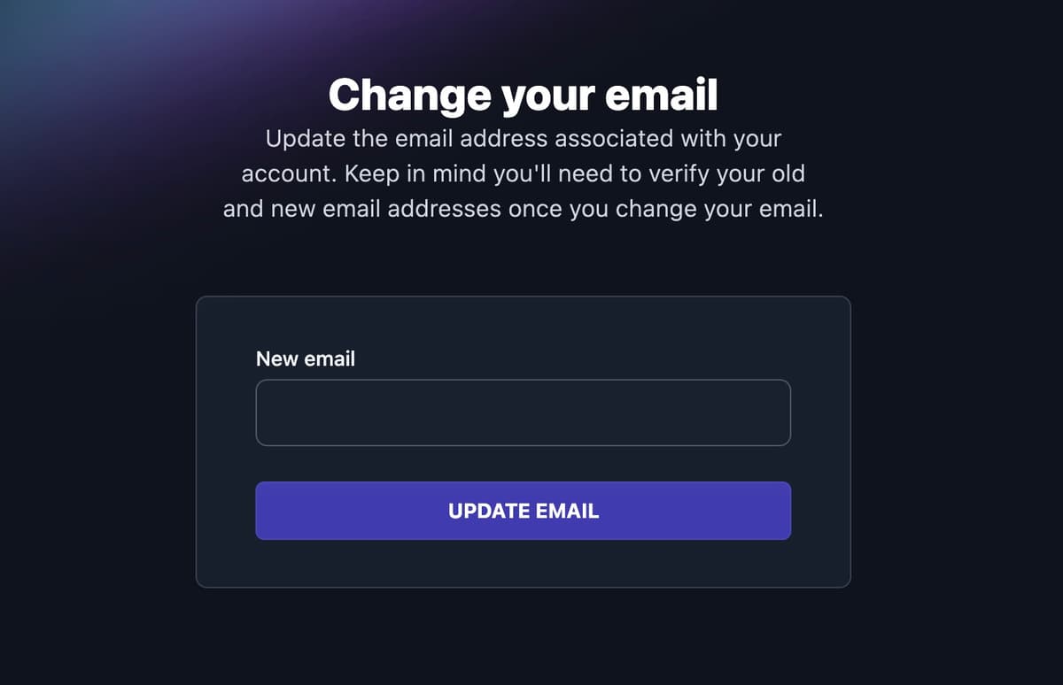 How to Change Your Email Address