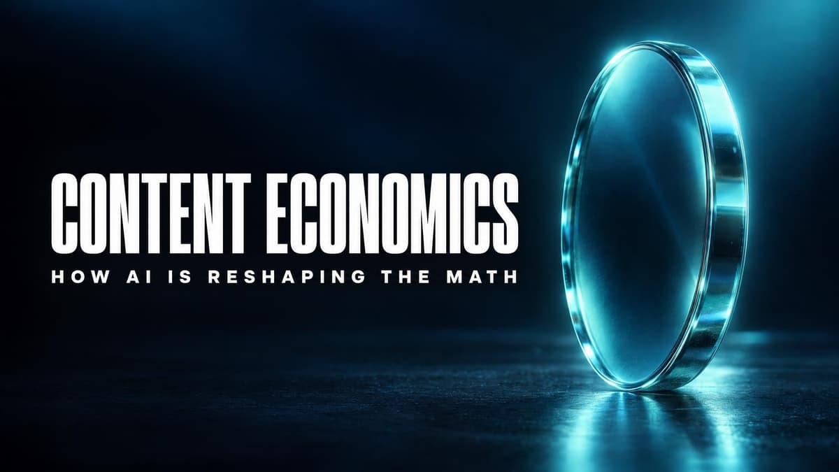 AI is Quietly Reshaping the Economics of Content Marketing
