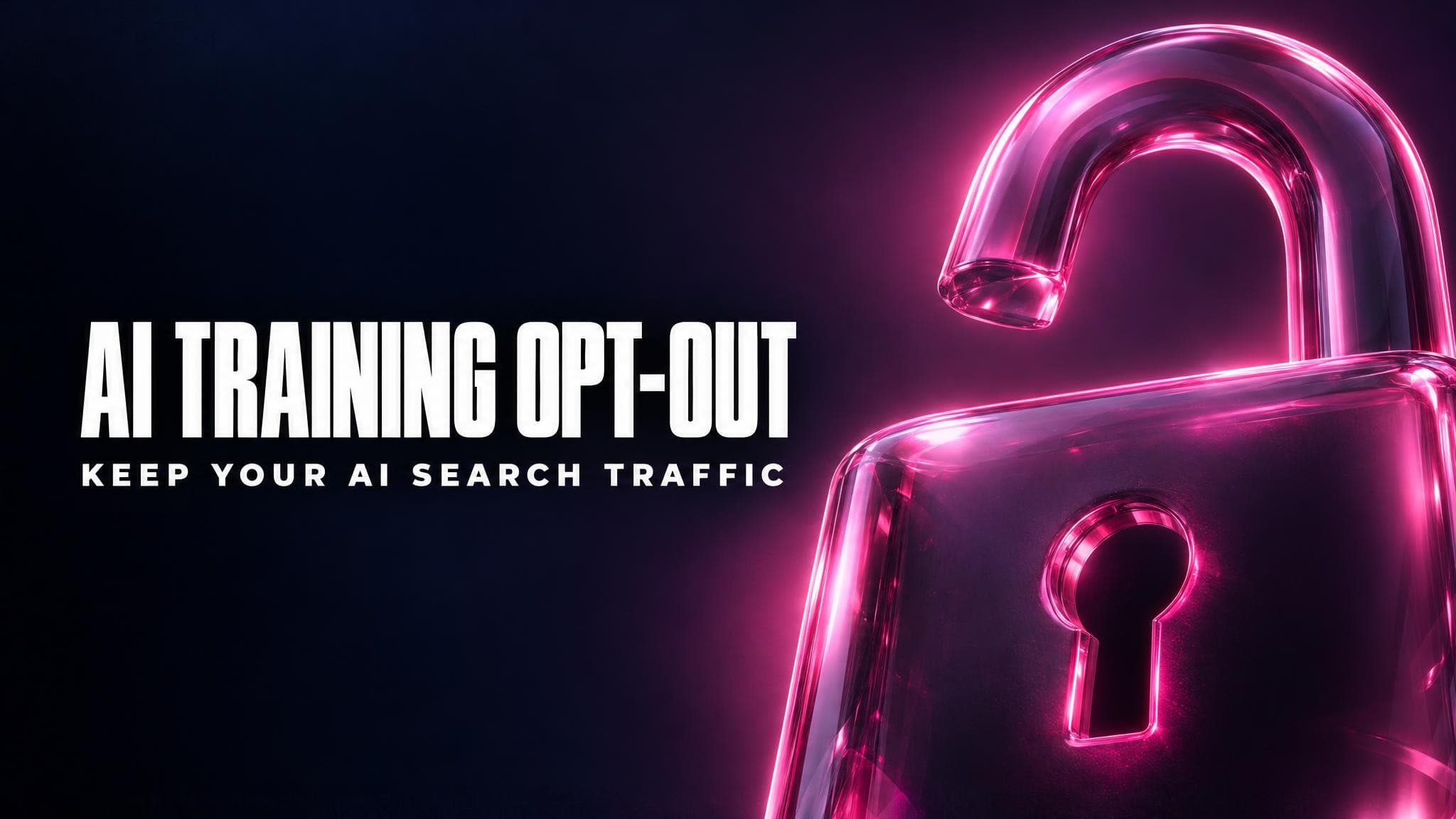 How to Opt Out of AI Training Without Losing AI Search Traffic