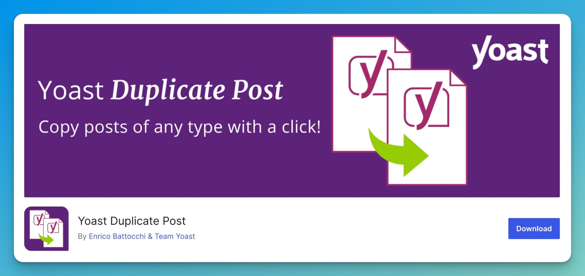 Yoast Duplicate Post Plugin for WordPress