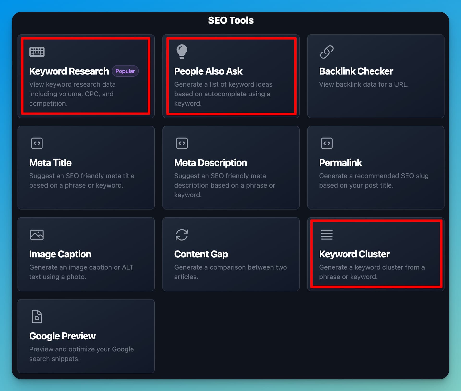 RightBlogger SEO Tools Recommended by Teddy Giard