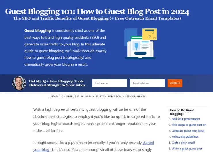 Blog post example of a how to post