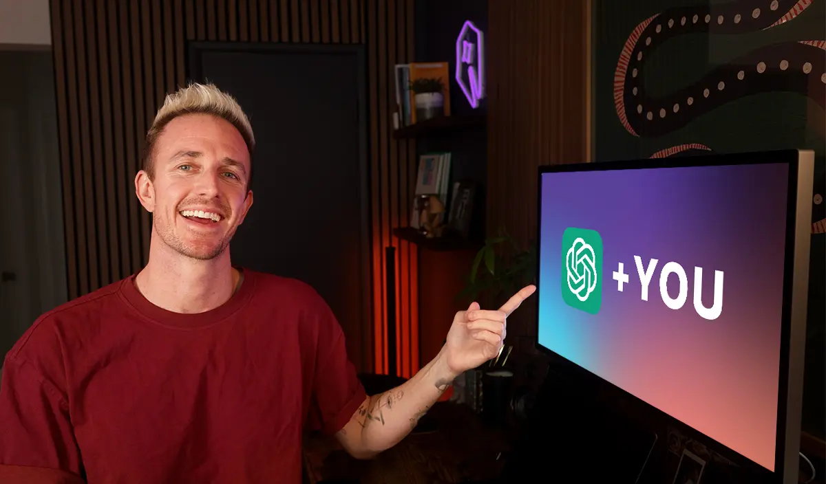 Ryan Robinson AI RightBlogger (ChatGPT + You Thumbnail)