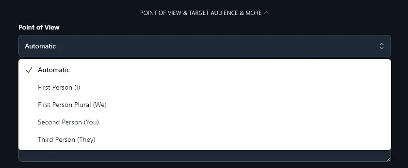 Selecting a Point of View to Use With the Podcast Episode Idea Generator