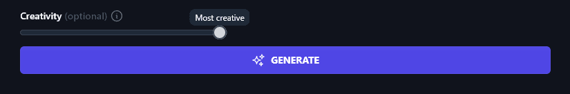 Adjusting the Creativity Level of the Podcast Name Generator