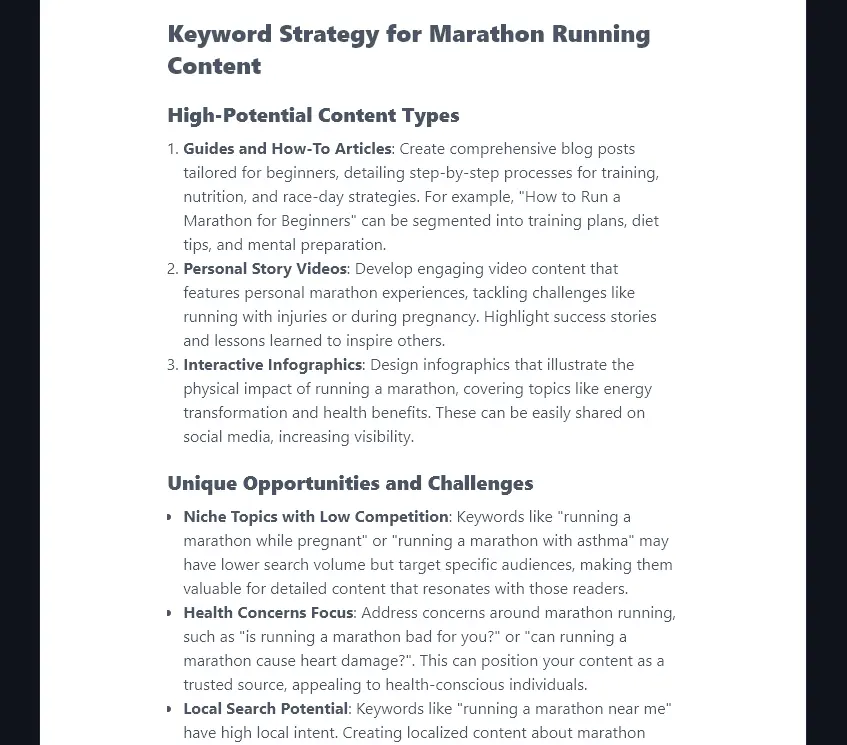 Viewing the Full Keyword Strategy for the People Also Ask Tool
