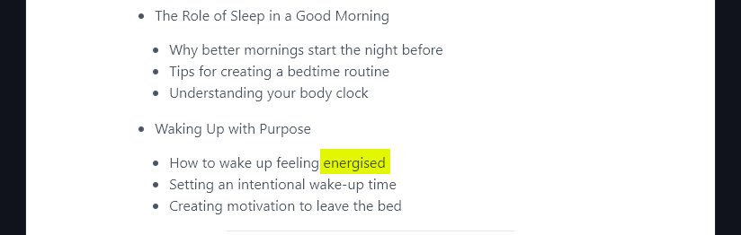 An Example of a Course Outline Produced in UK English, with UK Spellings