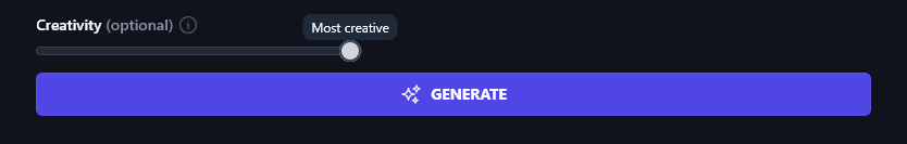 Adjusting the Creativity Level of the Feature Benefit Outcome Tool