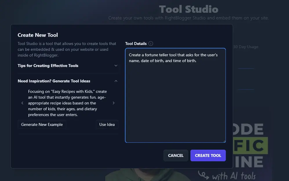 Creating a Fortune Teller Lead Magnet in the RightBlogger Tool Studio