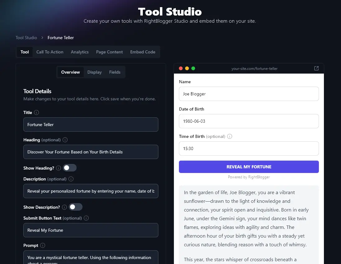 Trying Out the Fortune Teller Lead Magnet