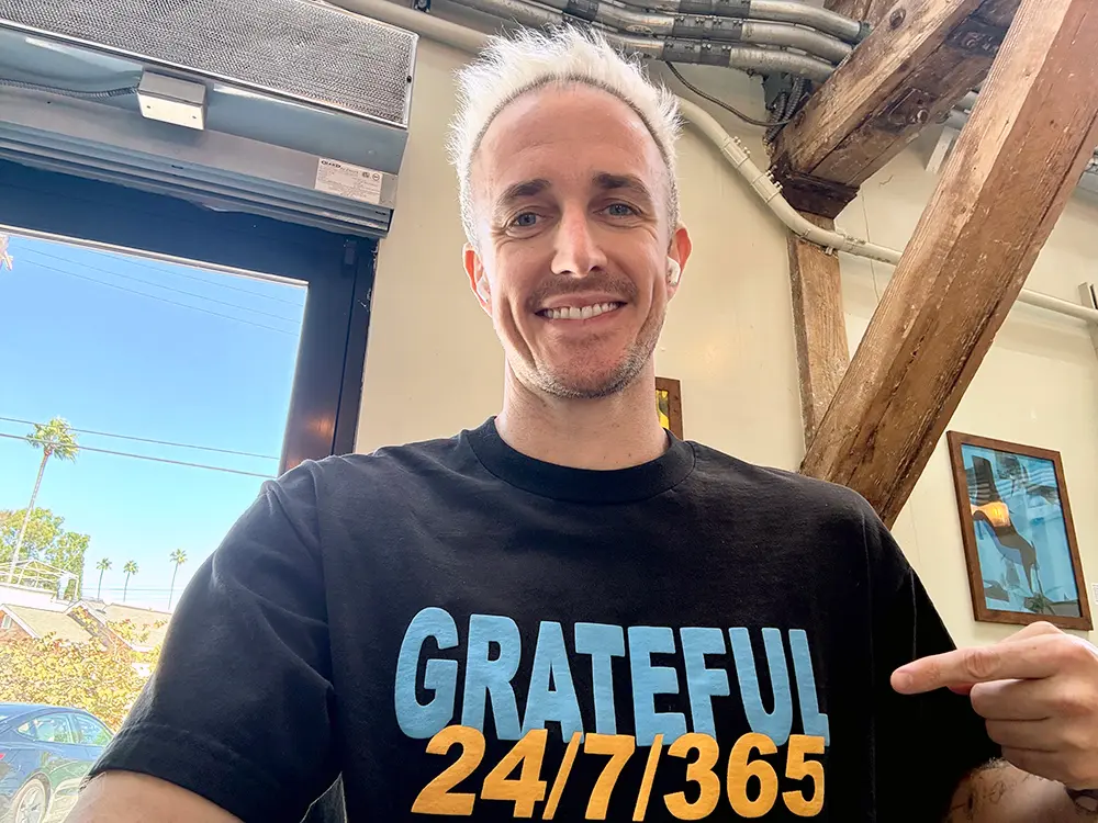 Ryan Robinson Grateful Birthday Coffee Shop Blogging