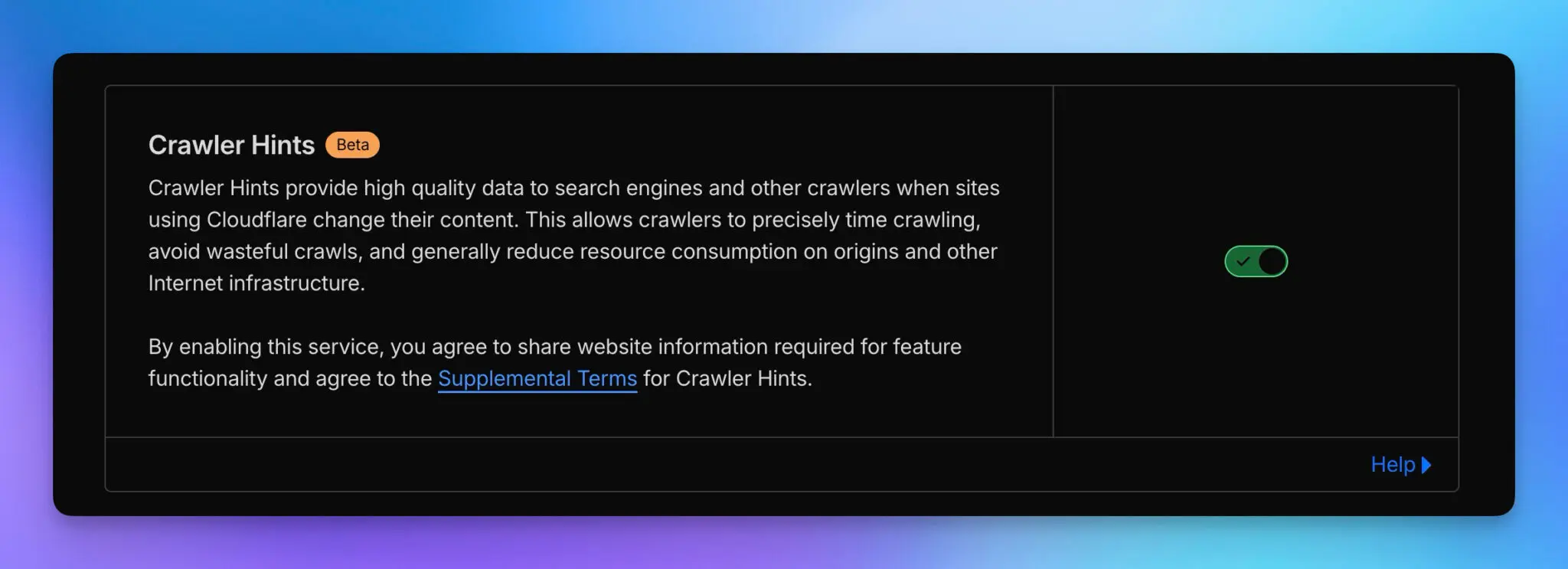 Cloudflare crawler hints