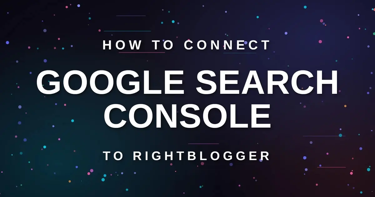Connect Google Search Console