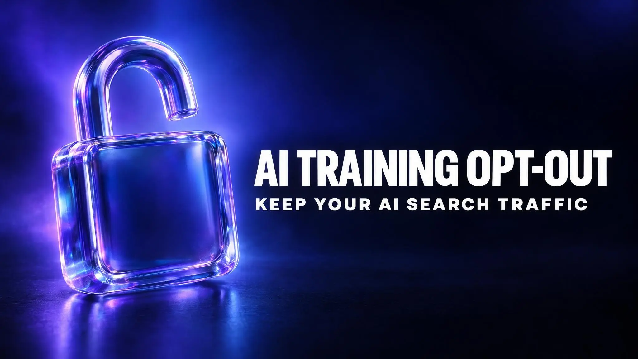 How to Opt Out of AI Training Without Losing AI Search Traffic