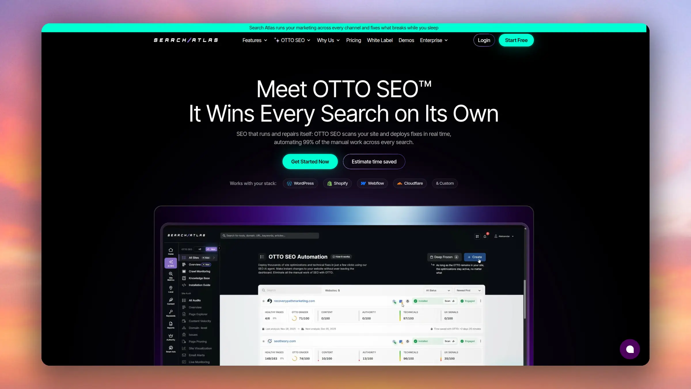 Search Atlas OTTO SEO product page