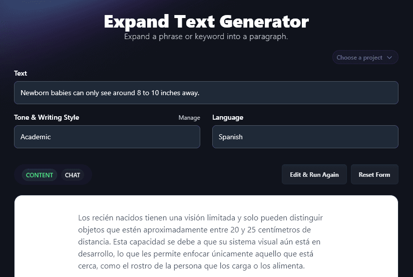 Url Expander Tool AI Paragraph Expander: Instantly Expand Text (Match Tone)