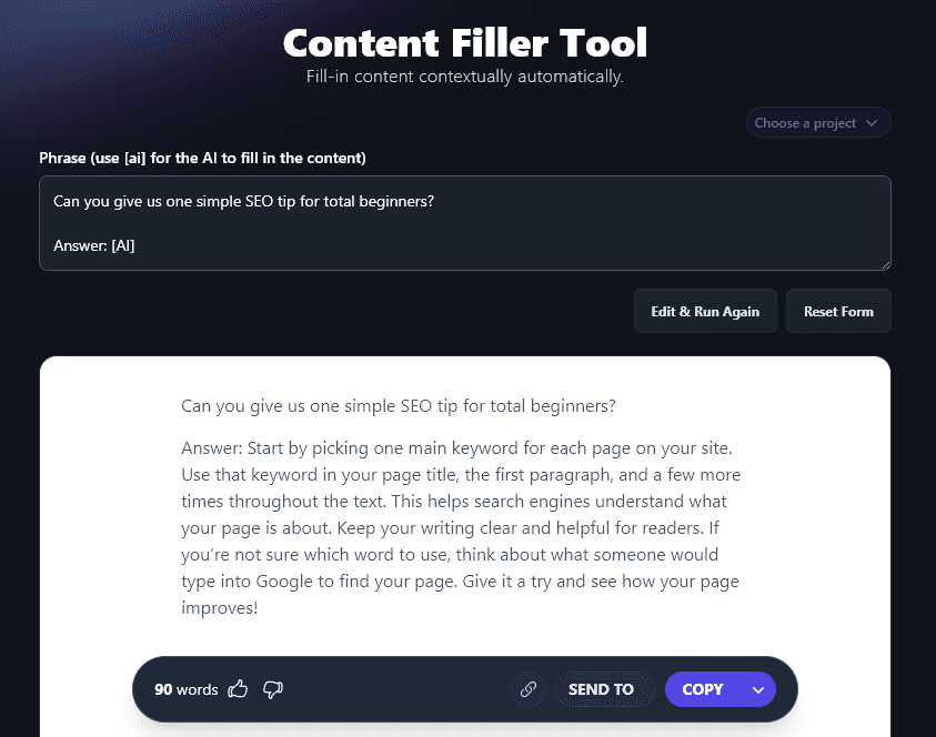 Free AI Content Filler: Instantly Complete Any Piece of Content