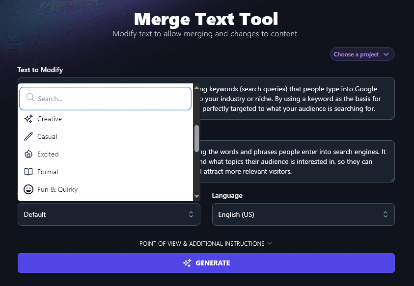 Free AI Merge Text Tool: Instantly Combine 2 Pieces of Text