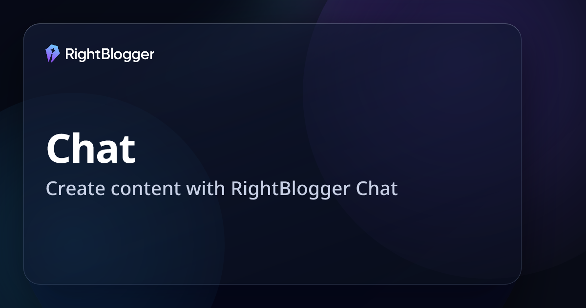 AI-powered Chat - Chat with an AI to help you write content